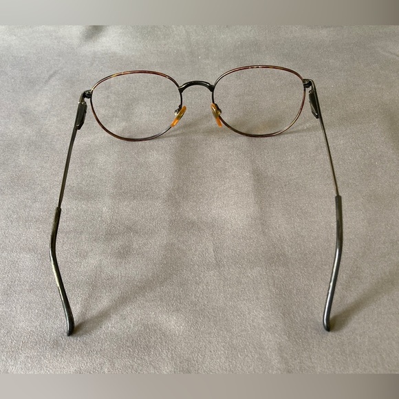 Vintage Geoffrey Beene Round Tortoise Gunmetal Eyeglass Frames 54-17-140 - Picture 8 of 9